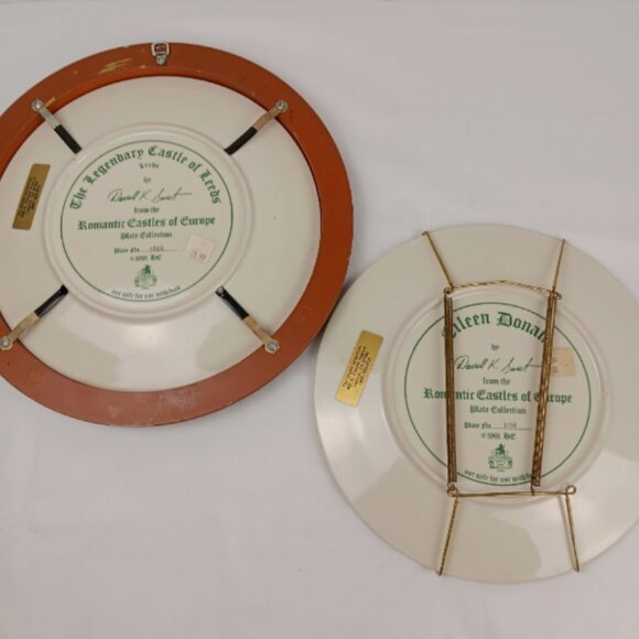 2 Picard 90-92 Romantic Castles of Europe Collectors Plates By Darrell K Sweet - Picture 4 of 6